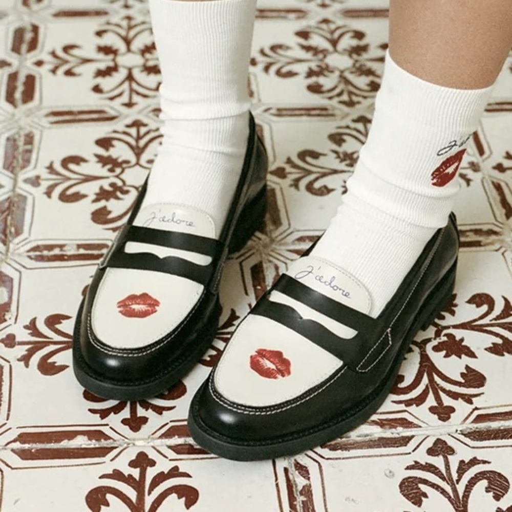 DUKE + DEXTER Wilde Kiss Penny Loafer. 
Size UK 6. J’Adore 💋